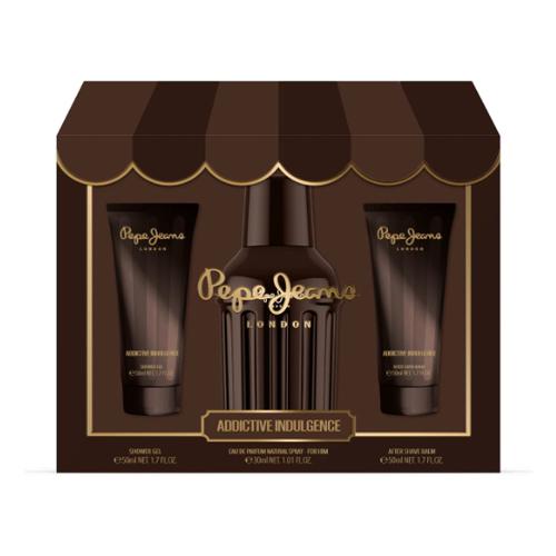 Set regalo uomo Addictive indulgence him Eau de toilette 30 ml, shower gel e after shave