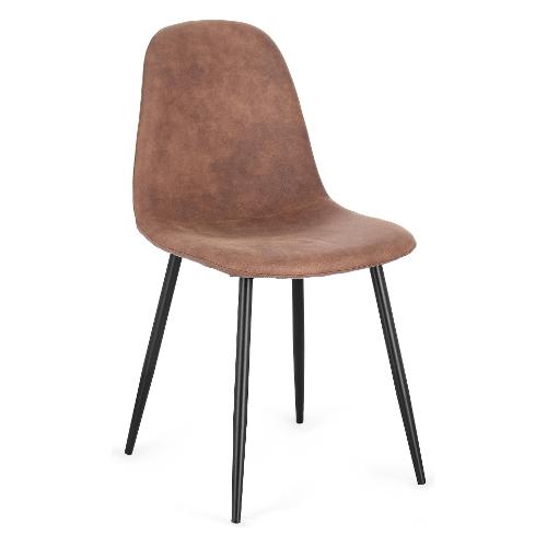 NEW IRELIA Sedia Cognac e Nero