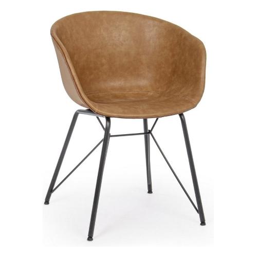 WARHOL Sedia Cuoio vintage