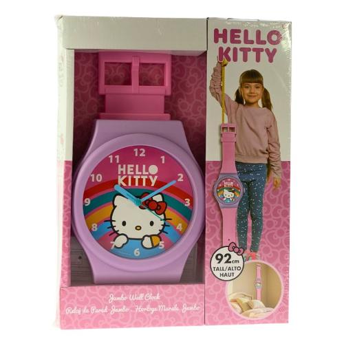 Orologio da parete (92cm) Gigante HELLO KITTY Rosa HK50276