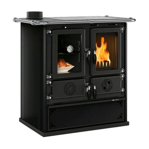 Cucina legna 7,9kW ROSETTA SX VST.16 Steel Antracite 5 stelle (88,5x57,2x84,3cm)