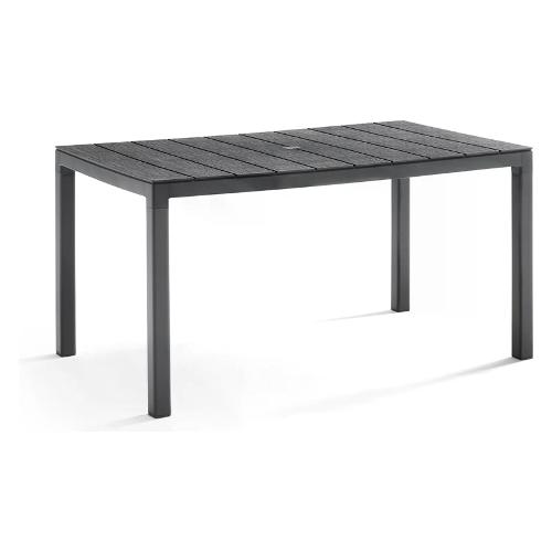 Tavolo da esterno polipropilene KING Fisso Antracite (146x86x74cm) 440 4