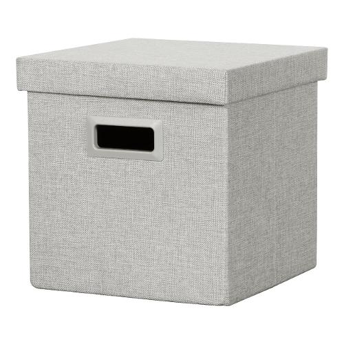 Scatola salvaspazio pieghevole (30x30x29cm) Grigio chiaro SNH 013