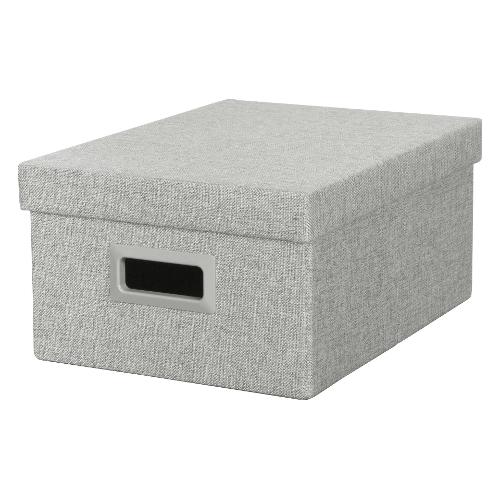 Scatola salvaspazio pieghevole (38x29x17cm) Grigio chiaro SNH 003