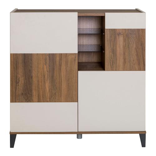 VITTORIA Madia Noce brera e Grigio cashmere (120cm) Mobile KIT