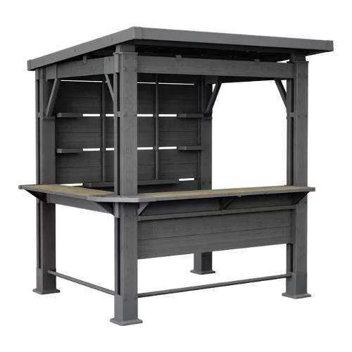 Chiosco resina Bar gazebo Grafite (2,5x2mt) 261487