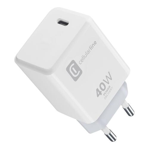 Caricabatterie USB Type-C WALL CHARGER 40W White ACHIPHUSBCPD40WW