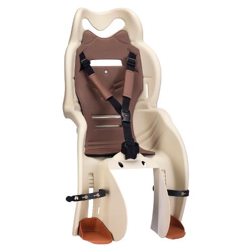 Seggiolino bici posteriore per portapacchi max 22 Kg SANBAS P Beige e Marrone