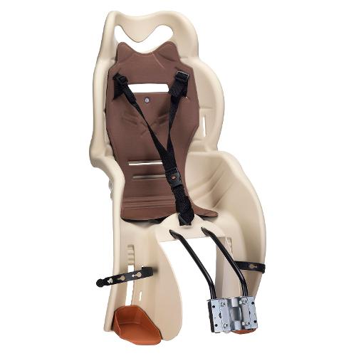 Seggiolino bici posteriore a telaio max 22 Kg SANBAS T Beige e Marrone