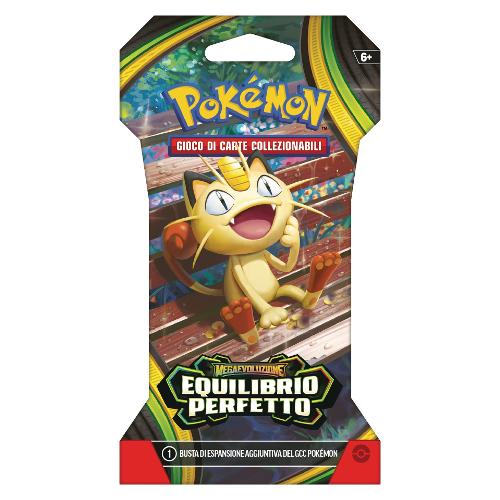 Carte gioco POKÉMON Megaevoluzione Equilibrio Perfetto 10 pz Paper Sleeve Assortito PK10378