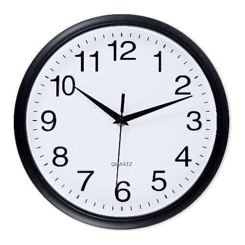 Orologio da parete (25,5x4cm) Nero 68203