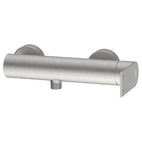 Miscelatore doccia esterno parete SOLAR Spazzolato argento SCARUB1503AC