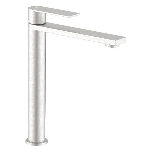 Miscelatore lavabo bocca alta SOLAR Spazzolato argento SCARUB1502AC