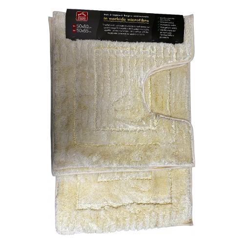 Set tappeti bagno FRAME Art 41 Avorio YM5013B