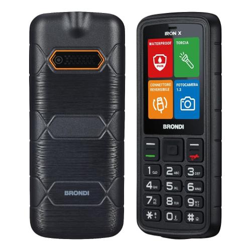 Cellulare 2G Gprs IRON X Rugged Dual Sim Black