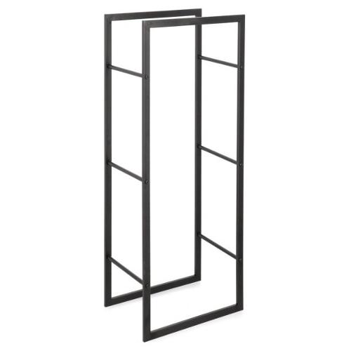 Porta legna acciaio (40x28x100cm) JOONAS Nero 0723986