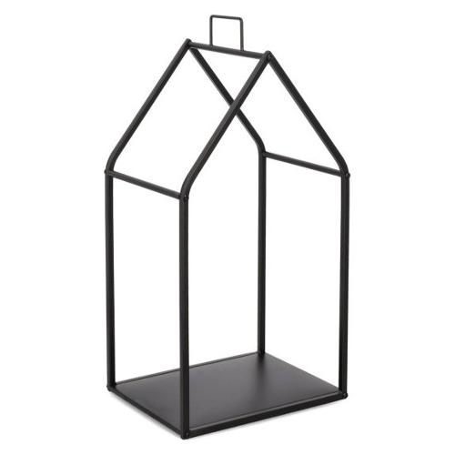 Porta legna acciaio (38x30,5x75,5cm) ALFRY Nero 0723994