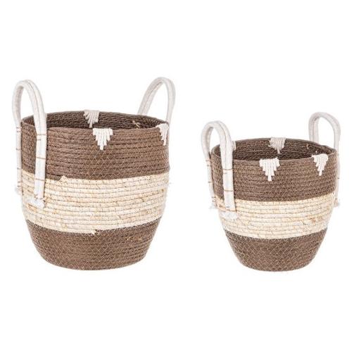 Set ceste 2 pz 2 manici THELMA Marrone 0411290