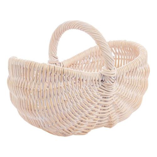 Cesto legna rattan (43x31x21cm) NARRA Sbiancato 0380391