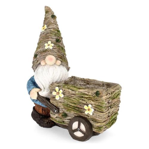 Porta vaso magnesia con gnomo (37x20x47,5cm) HANSEL Multicolor 0143148