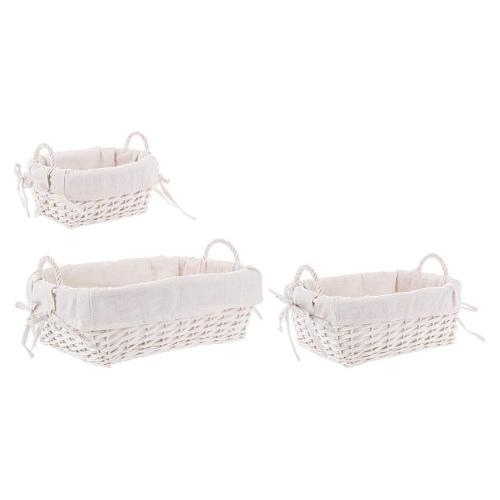 Set ceste 3 pz 2 manici ALESHA Bianco 0415521