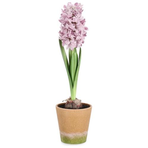 Pianta artificiale Giacinto con vaso rosa (52cm) 0170754