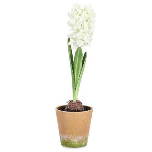 Pianta artificiale Giacinto con vaso bianco (52cm) 0170753