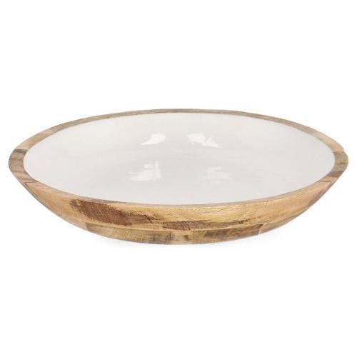 Centro tavola Legno (38x7cm) KNOSSOS Bianco 0550917