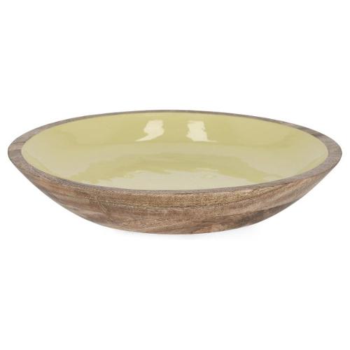 Centro tavola Legno (38x7cm) THARA Giallo 0550941