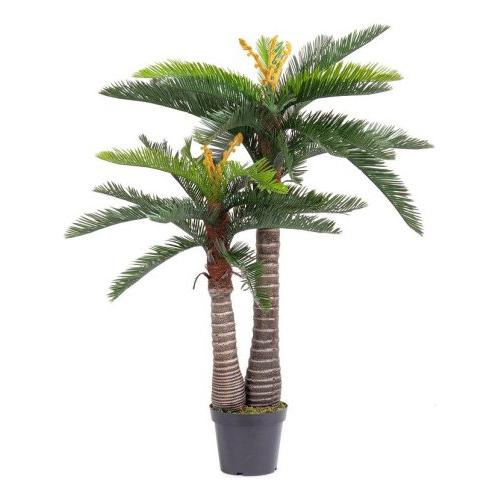 Pianta artificiale Palma cycas con vaso 36 foglie (150cm) 0173153
