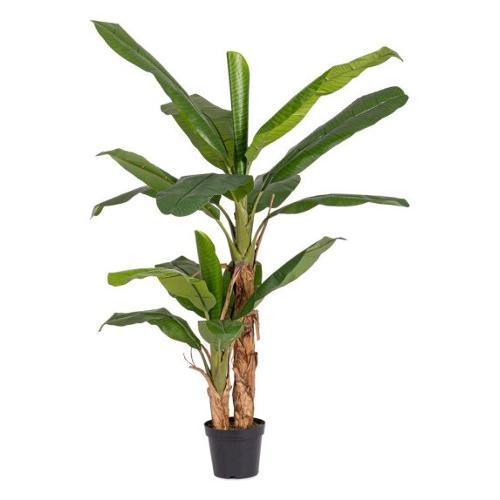 Pianta artificiale Banano con vaso 10 foglie (210cm) 0173159