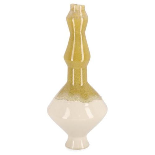 Porta candela (13,5x33cm) DARUMA Senape e Bianco 0792313