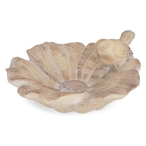 Centro tavola Magnesia (38x36x16cm) con uccellino BLOSSY Beige 0143465