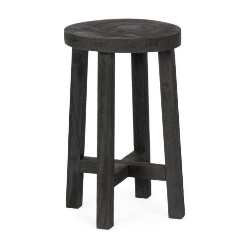 Porta piante legno tavolino (31x50cm) YAKO Nero 0742993