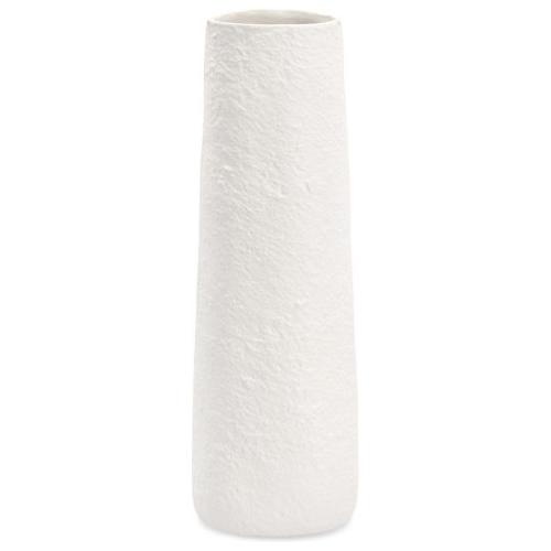 Vaso alluminio (11x10,5x32cm) HISAR Bianco materico 0187054