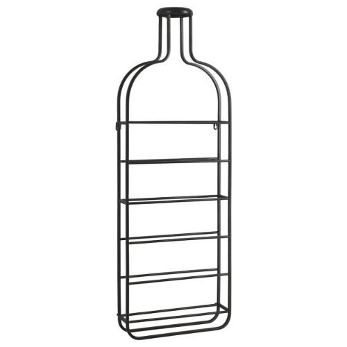 Porta bottiglie 6 posti appoggio ISAAC Nero 0187115