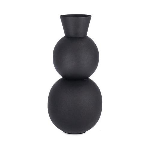 Vaso metallo (15x32,5cm) bottiglia RIDHI Nero 0185320