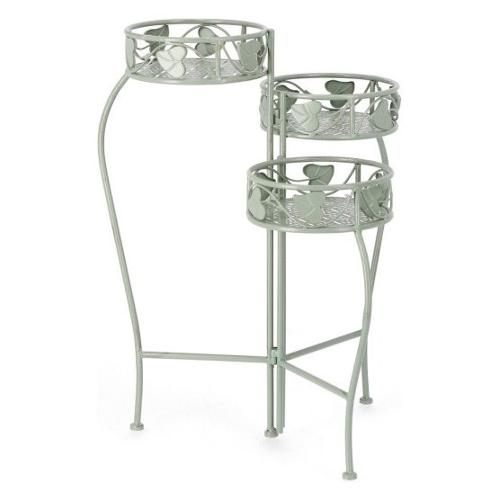 Porta piante acciaio 3P pieghevole (44x65cm) HARRIET Salvia 0741444