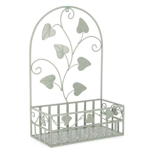Porta piante acciaio da parete (40x21x61cm) HARRIET Salvia 0741448