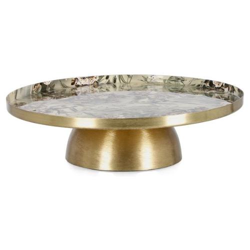 Alzata (31x7,5cm) decorativa VISALIA Verde e Bianco 0187224