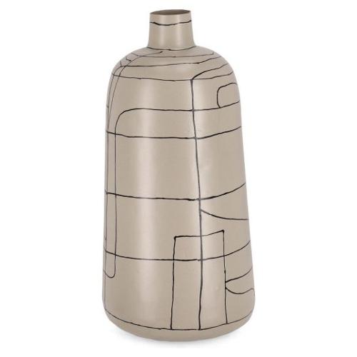 Vaso metallo (20x44,5cm) bottiglia SIVA Beige 0185448