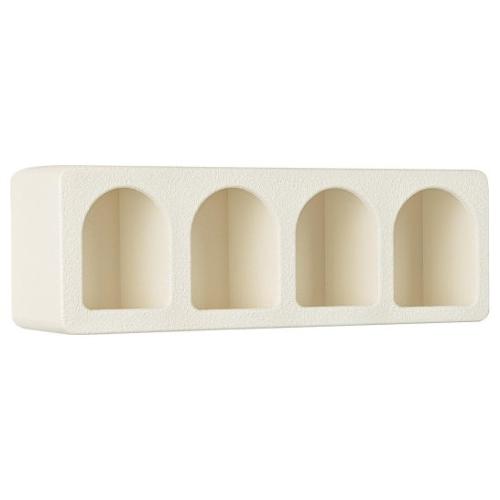 Mensola 4 vani (60x15x20cm) CREAMY Bianco 0748619