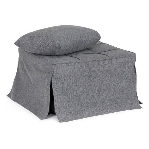 BARNEY Pouf letto Grigio scuro