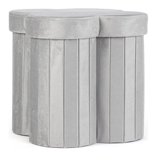 JOCELYN Pouf Grigio