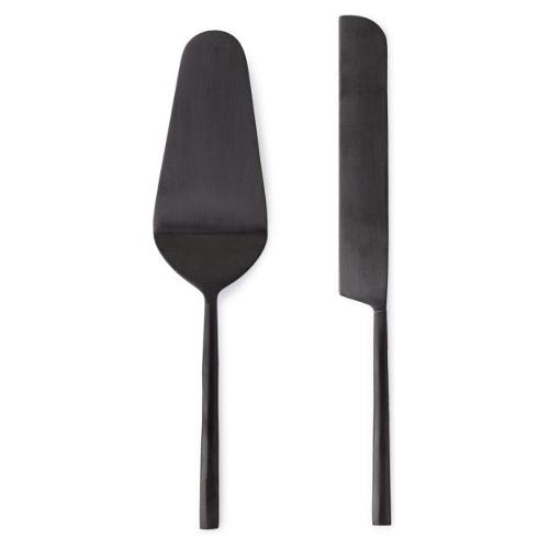 Set posate dessert 2 pz Inox HESTIA Nero satinato PVD 0555408