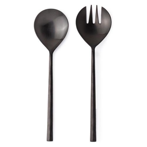 Set posate insalata 2 pz Inox HESTIA Nero satinato PVD 0555407
