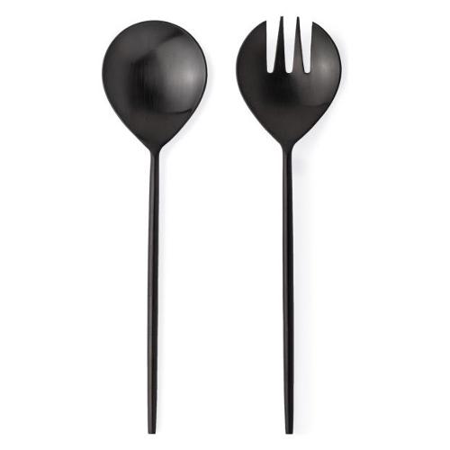 Set posate insalata 2 pz Inox BRONTE Nero satinato PVD 0555426