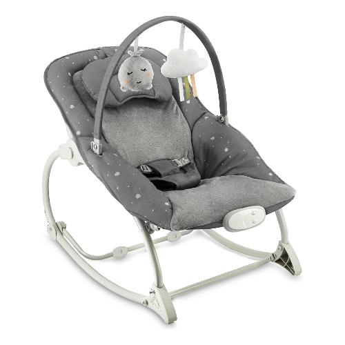 Sdraietta infanzia movimento basculante 0 - 12 kg LAPIS Dark grey BULE00046