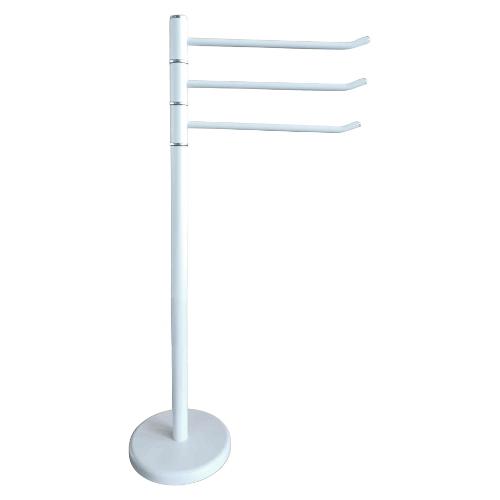 Piantana asciugamani a 3 bracci (22x87cm) Bianco 84333