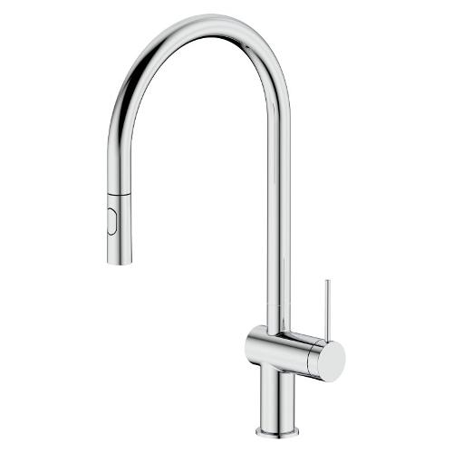 Miscelatore lavello doccetta estraibile bocca alta VERMONT AQUASANIT Cromo SCARUB1514CR